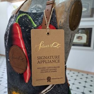 Flour & Oil Premium Cotton & Leather Apron