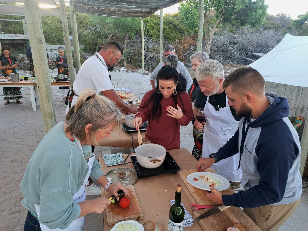 hands on cooking class at strandkombuis west coast